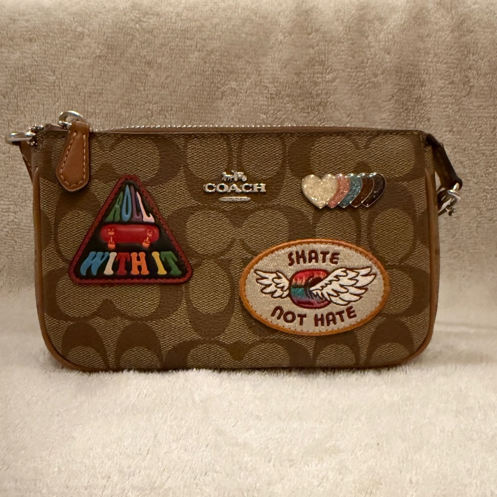NWT Coach Nolita 19 In Signature Canvas With Patches
Women